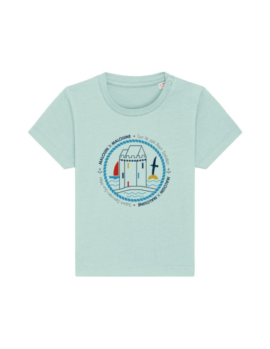 T-shirt Kids Solidor - Aqua