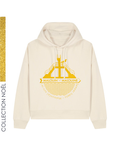 Sweat Hoodie Plongeoir Sable d'or